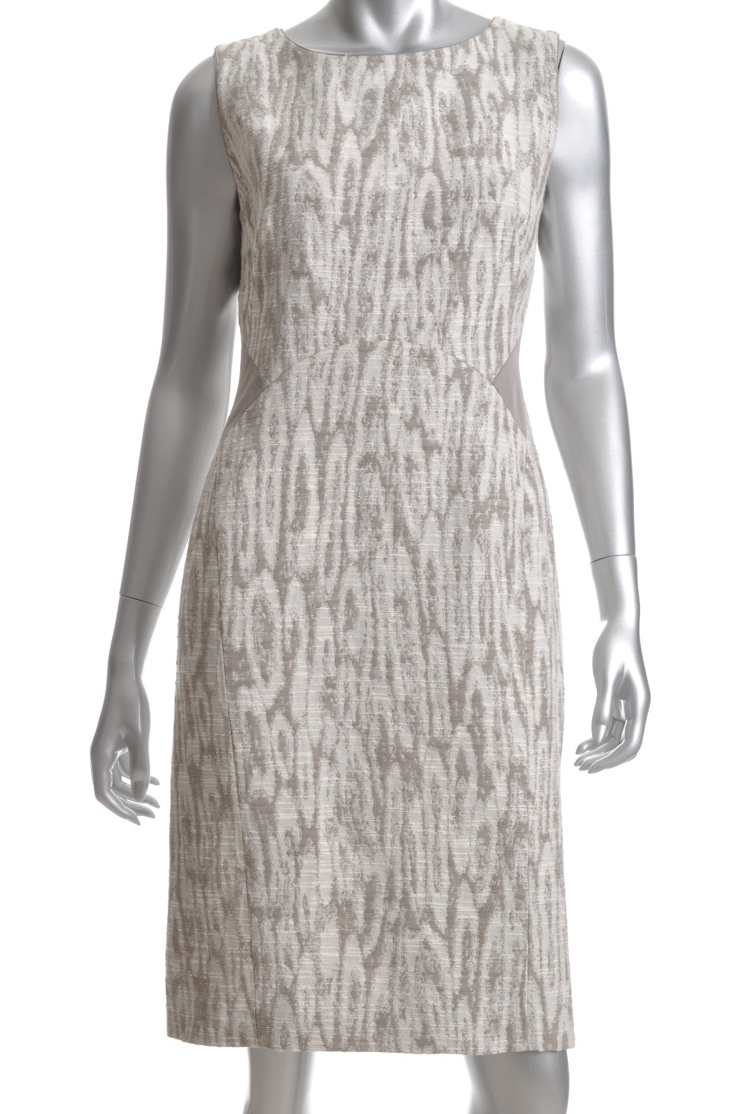 Lafayette 148 Womens Sz 4 Beige Sheath Sleeveless Wear to Work Dress Lafayette 148 Womens Sz 4 Beige Sheath Sleeveless Wear to Work Dress