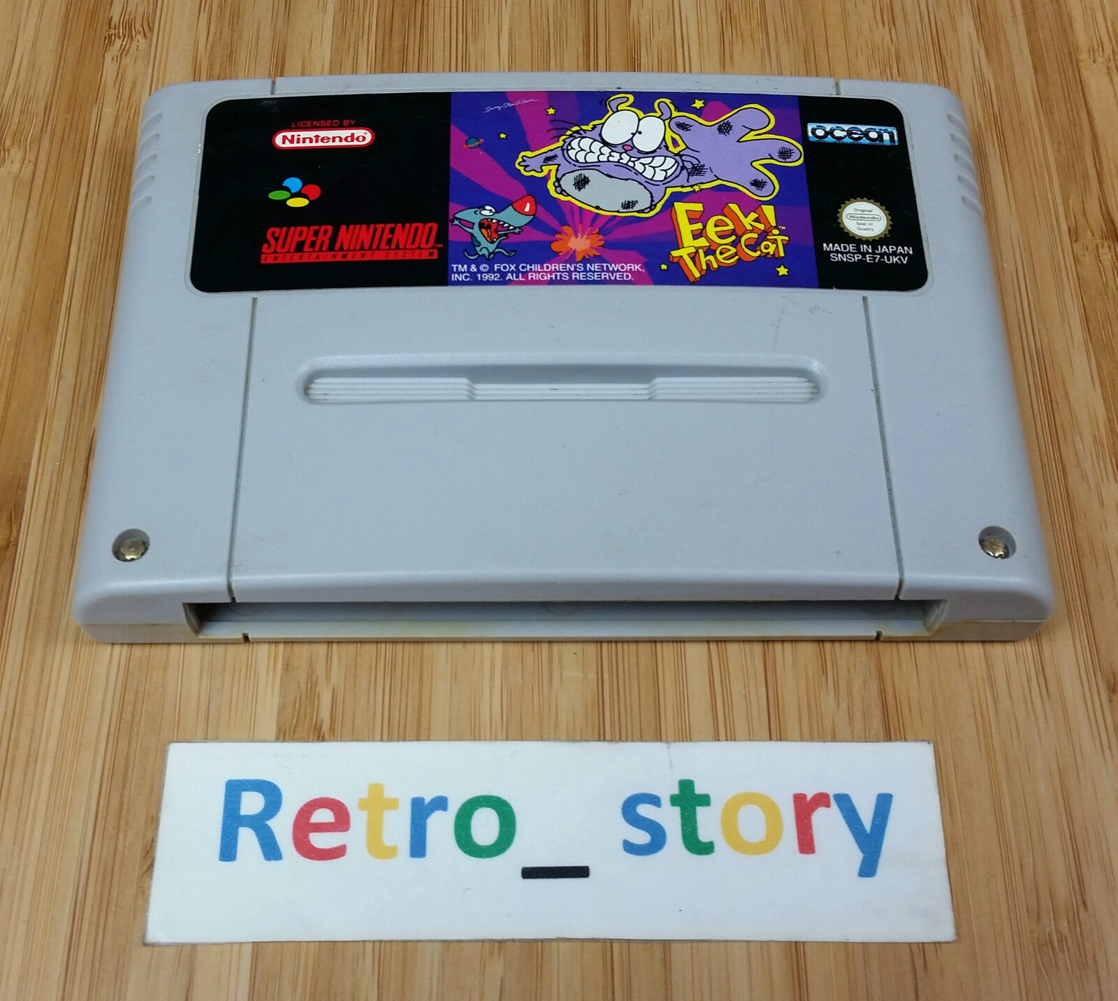 Super Nintendo SNES - Eek The Cat - PAL - UKV