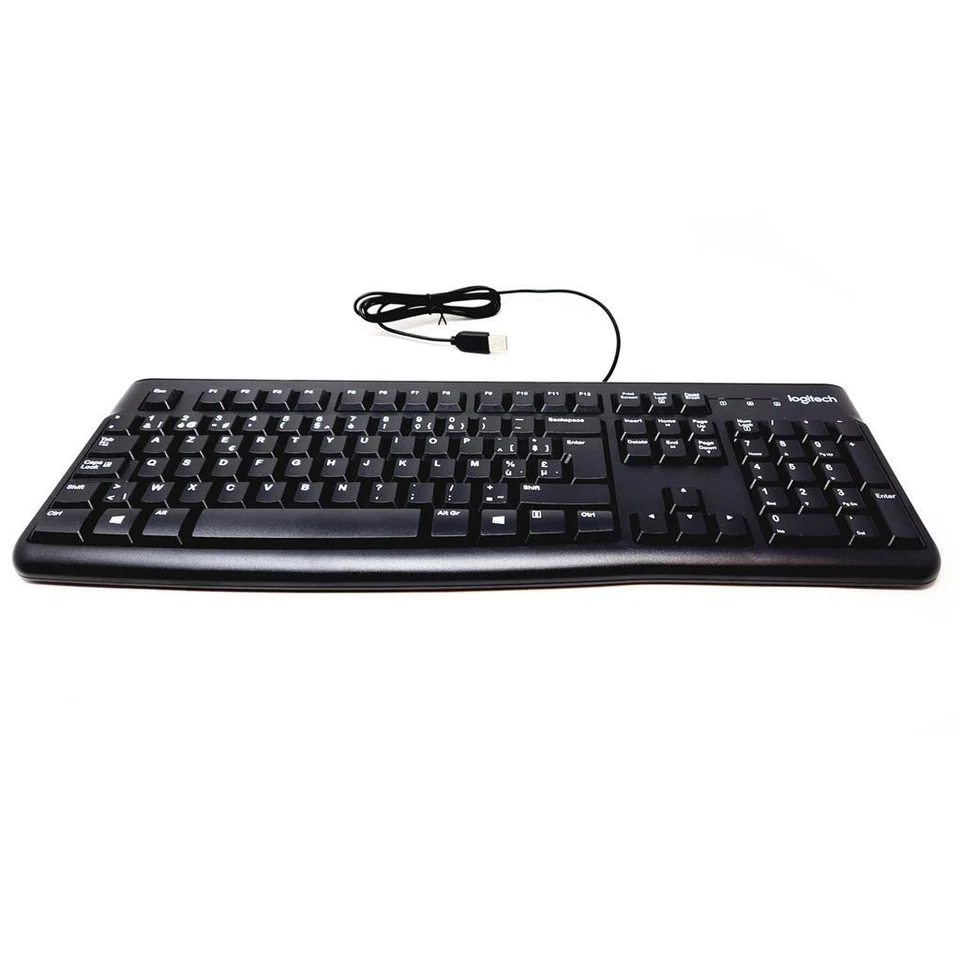 Logitech K120 Wired USB Keyboard French/Belgian AZERTY Black 920-002525 - Image 2 of 4