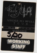 Vintage 1992 Concert Backstage Pass Working Staff Louisville KY