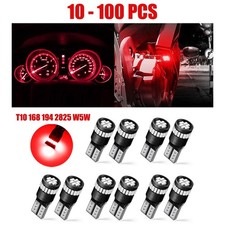 10-100x T10 Smd Led Inner Dome Map Light Bulb Red 2835 921 194 192 168 24smd W5w 10-100x T10 Smd Led Inner Dome Map Light Bulb Red 2835 921 194 192 168 24smd W5w