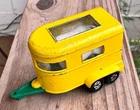 Vintage Matchbox Lesney #43 Pony Trailer  Horse Yellow Green Tow Hitch Superfast