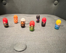 Mighty Beanz Marvel Universe Bean Capsule Figures Lot of 7 2004 incl rare 60