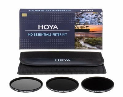 HOYA ND Essentials Filter Kit ND8 ND64 ND1000, 49,52,55,58,62,67,72,77,82mm, NEU