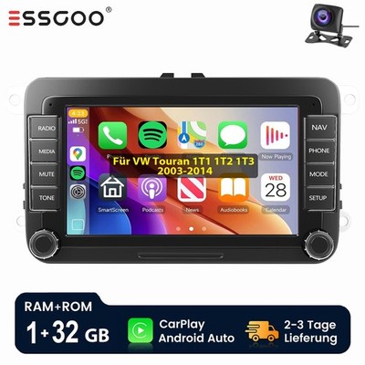 KAM 1+32GB Für VW Touran 1T1 1T2 1T3 2003-2014 Android 14 Autoradio Navi CarPlay