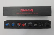 Redragon Mechanical Gaming Switches - Assorted Red, Blue, Brown, Black, 8 Pieces