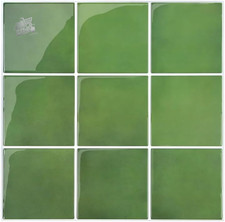 Thicker Paraschizzi Kitchen Sticker, Green Tiles Adhesive Bathroom
