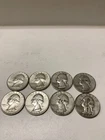 (4) 64d (1) 62d(1)58d (1)48(1)46 Quarters, 90% Silver, Lot of 8