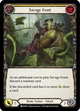 Savage Feast (Yellow) - Unlimited Edition NM Flesh and Blood Welcome to Rathe