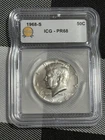 1968-S Kennedy Half Dollar Graded by ICG PR68 40% Silver