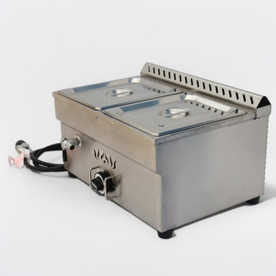 #ad Propane Gas Food Soup Warmer Stove Bain Marie 1 2 Size Buffet Steam Heater $314.00