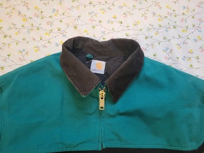 Carhartt Vintage Green Teal Aztec Coat Jacket Coat Size XL XXL USA