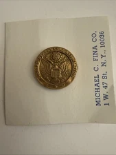 Vintage USGA Gold Tone Member Golf Pin US Seal New