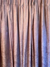Vintage JC Penny Pink Pinch Pleat Curtains Drapes (2 Panels)