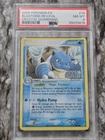 Pokémon TCG Blastoise EX Crystal Guardians Reverse Holo Card 14/100 PSA 8