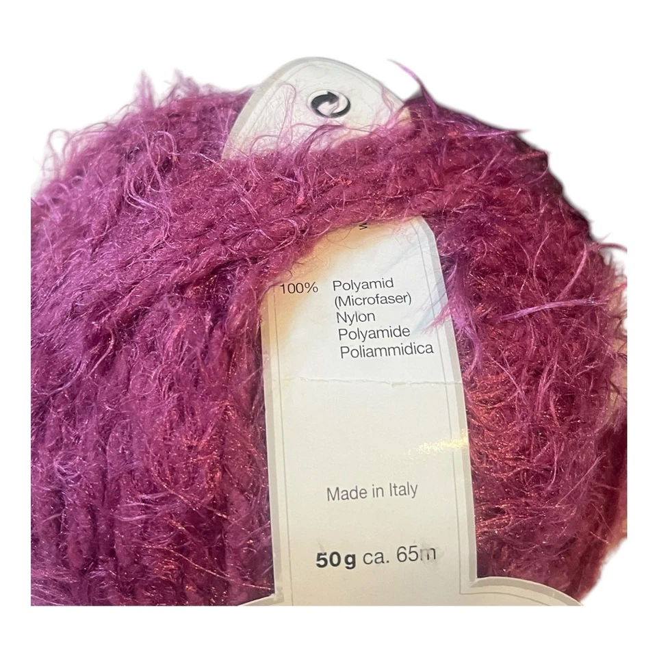 1 skein Gedifra MICRO CHIC Italian Nylon Yarn | 3346 Pink Berry - Image 2 of 4