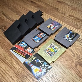 Nintendo NES Game Lot (4) Tetris 2 Mario/Duck Hunt Bowling w/ manual