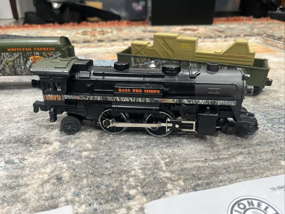 LIONEL LionChief REMOTE CONTROL 2-4-2 SCOUT STEAM SET Bass Pro Shop 1972 - Image 2 of 4