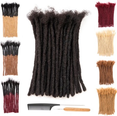 DAIXI 40 Strands 100% Real Human Hair Extensions - 0.2cm, 0.4cm, 0.6cm, 0.8cm Op