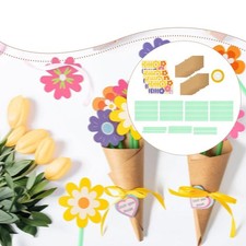 Flower Bouquet Craft Kit Decoration Stylish for Women Valentines Day Adults