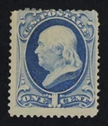 CKStamps: US Stamps Collection Scott#182 1c Franklin Mint H OG