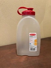 Rubbermaid 2 Quart 64 Oz Servin Saver Drink/Beverage Pitcher/Bottle Red Lid