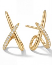 Gold Earrings for Trendy,14K Gold Plated Stud Earrings Dainty Earrings Simple...