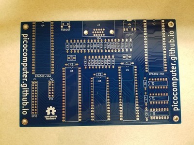 Picocomputer 6502 Computer, DIY Project, PCB Only, US Seller