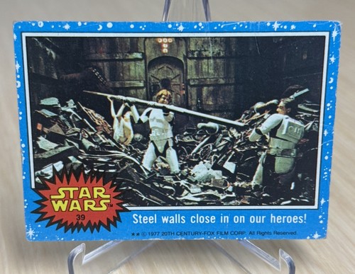1977 Topps Star Wars #39 Steel walls close in on our heroes! — TAG (grade unconfirmed)