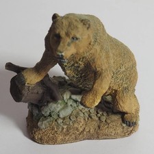 Franklin Mint Bär Figur 1987 Wildlife Preser...