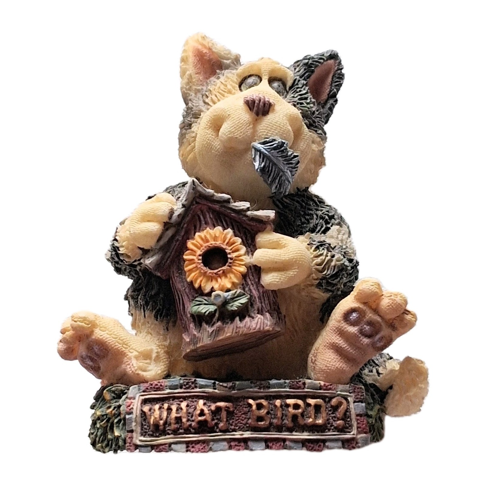 Vintage Boyds Bears Kattelina Purrsley What Bird Pin Cat Birdhouse 227702