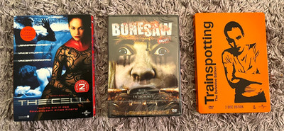 The Cell DC, Trainspotting Definitive Edition , Bone Saw DVD Bundle