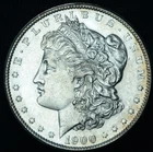 1900-S $1 Morgan Silver Dollar AU/BU Slider ~ 26082