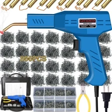 Plastic Welder Kit 800PCS Staples – DIY Bumper & Plastic Repair, Portable Blue
