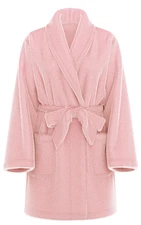 VICTORIA'S SECRET COZY SHORT PLUSH BATH ROBE PRETTY BLOSSOM XS/S M/L XL/XXL NWT
