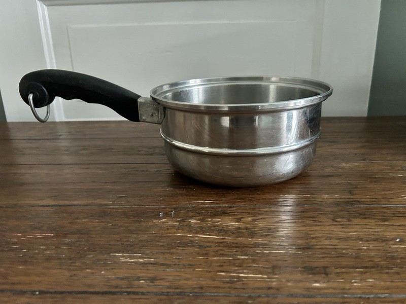 VINTAGE SALAD MASTER 8" WIDE STEAMER STRAINER INSERT PAN 
