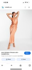 Orange Midi Dress ASOS NWT