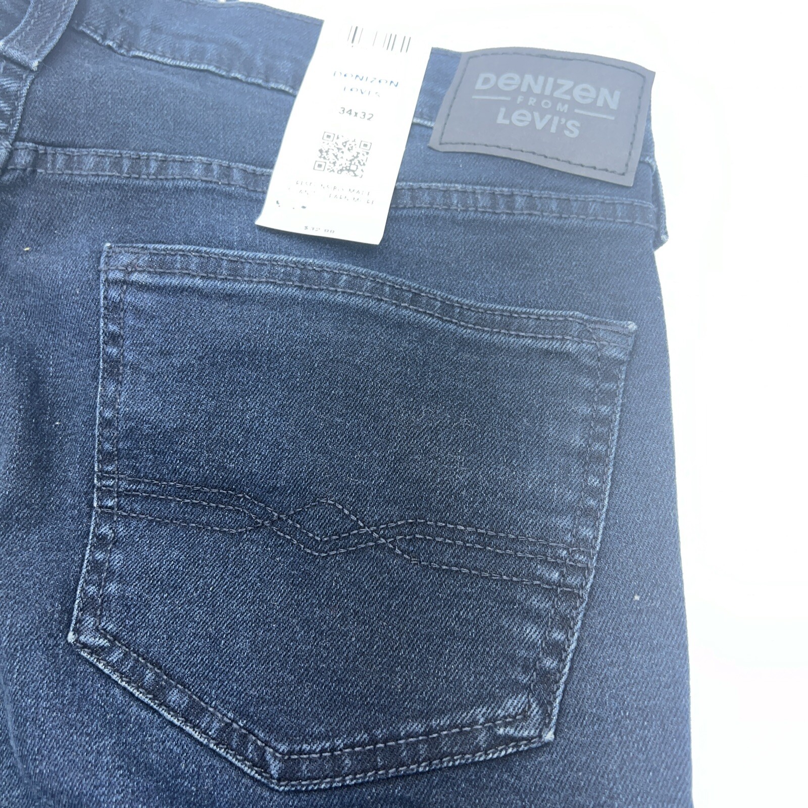 Jean Droit Homme Levi's Denizen - 40x32 - Coton 100% - Bleu Foncé - Neuf Avec étiquettes