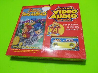 Alvin's Video Audio Fun Pack - VHS & Audio Cassette - Alvin & the Chipmunks Rare