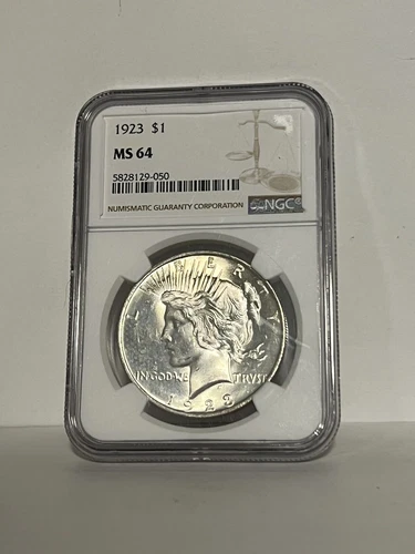 1923 NGC MS 64 Peace Silver Dollar