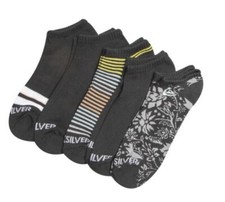 Quicksilver Low Cut Socks 5 Pair Men 6-12 NIP  