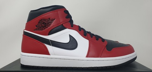 Nike Air Jordan 1 Retro Mid Chicago Toe Rosso Bianco Nero UK 6 US 7 EU 40 |  eBay