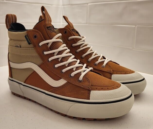 Vans SK8-HI MTE Waterproof Glazed Ginger Mens size 9 NWOB Hiking