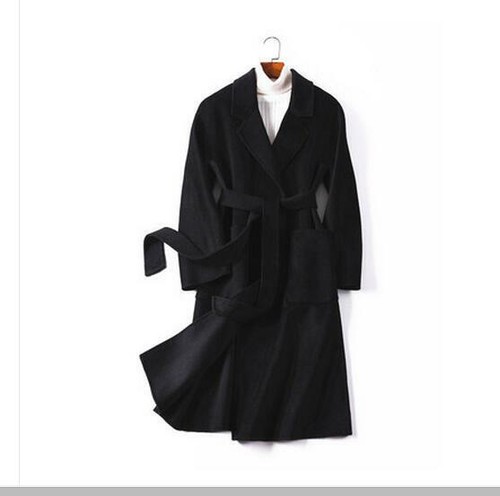 Winter heißer Damen warmer Parka Wolle Kaschmir langer Mantel Cardigan Jacke Overcoat - Bild 32 von 33