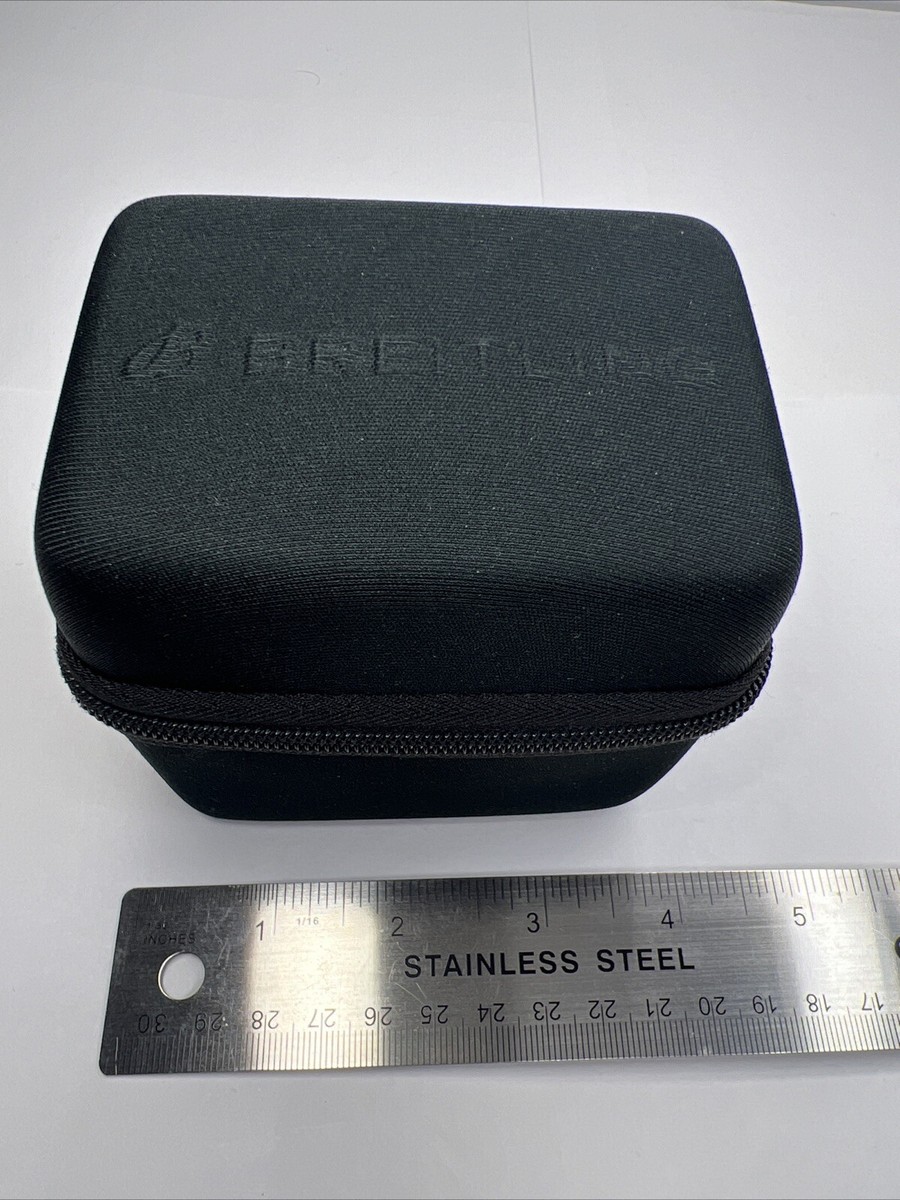 Black Zip Up Breitling Watch Travel Storage Case | eBay