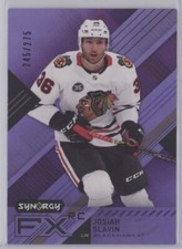 JOSIAH SLAVIN 2021-22 UD Synergy FX ROOKIES PURPLE RC 245/275 Blackhawks FXR-SL
