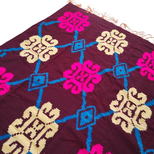 Vibrant Moroccan Handmade Rug Pink Yellow Floral Wool Tribal Berber Carpet 12x7 - Picture 23 of 24