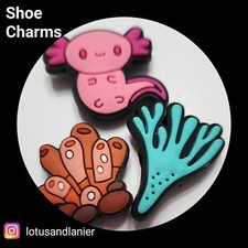 Shoe Charms "Axolotl" Set of 3
