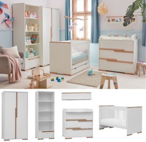 Babyzimmer Kinderzimmer Komplett Spring Set A Weiss Schrank Kommode Bett Regal Ebay