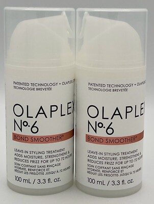 OLAPLEX No. 6 BOND SMOOTHER for All Hair Types 100ml / 3.3oz (2 PACK)